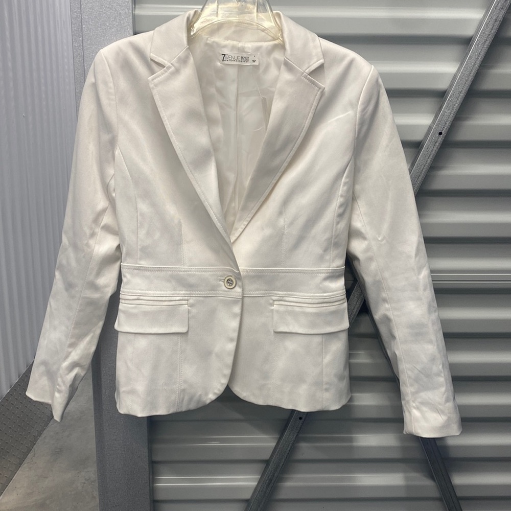 NY&Co White Dress Jacket Women size 4 excellent condition NWT